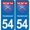 54 Malzéville blason autocollant plaque stickers ville