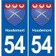 54 Malzéville blason autocollant plaque stickers ville