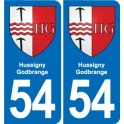 54 Malzéville blason autocollant plaque stickers ville