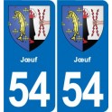 54 Malzéville blason autocollant plaque stickers ville