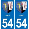 54 Malzéville blason autocollant plaque stickers ville