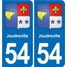 54 Malzéville blason autocollant plaque stickers ville