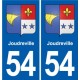 54 Malzéville blason autocollant plaque stickers ville