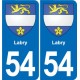 54 Malzéville blason autocollant plaque stickers ville