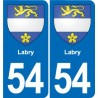 54 Malzéville blason autocollant plaque stickers ville