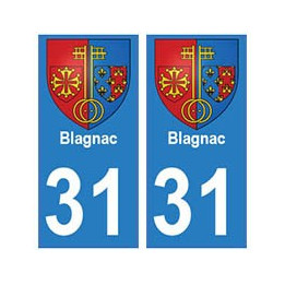 31 Blagnac ville autocollant plaque stickers