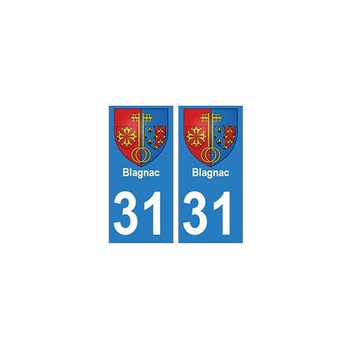 31 Blagnac ville autocollant plaque stickers