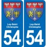 54 Malzéville blason autocollant plaque stickers ville