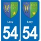 54 Malzéville blason autocollant plaque stickers ville