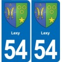 54 Malzéville blason autocollant plaque stickers ville