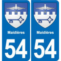 54 Malzéville blason autocollant plaque stickers ville