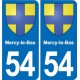 54 Malzéville blason autocollant plaque stickers ville