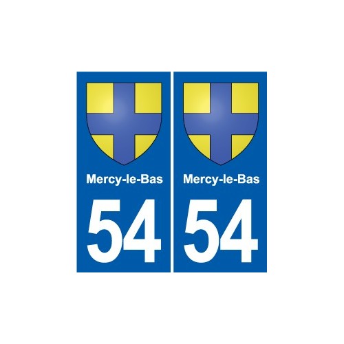 54 Malzéville blason autocollant plaque stickers ville