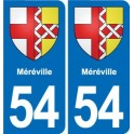 54 Malzéville blason autocollant plaque stickers ville