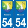 54 Malzéville blason autocollant plaque stickers ville