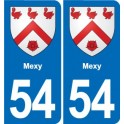 54 Malzéville blason autocollant plaque stickers ville