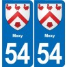 54 Malzéville blason autocollant plaque stickers ville