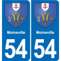 54 Malzéville blason autocollant plaque stickers ville