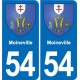 54 Malzéville blason autocollant plaque stickers ville