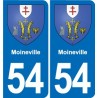 54 Malzéville blason autocollant plaque stickers ville