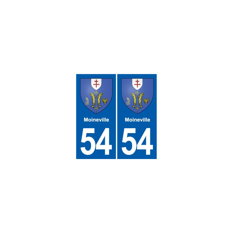 54 Malzéville blason autocollant plaque stickers ville