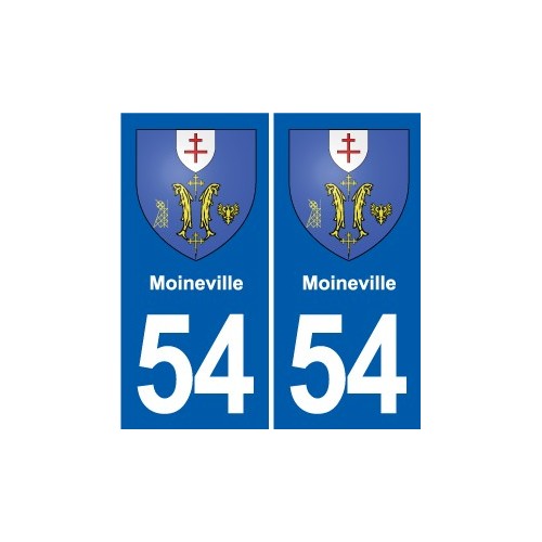 54 Malzéville blason autocollant plaque stickers ville