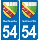 54 Malzéville blason autocollant plaque stickers ville