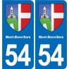 54 Malzéville blason autocollant plaque stickers ville