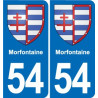 54 Malzéville blason autocollant plaque stickers ville