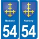 54 Malzéville blason autocollant plaque stickers ville