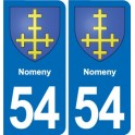 54 Malzéville blason autocollant plaque stickers ville