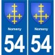 54 Malzéville blason autocollant plaque stickers ville