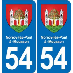54 Malzéville blason autocollant plaque stickers ville