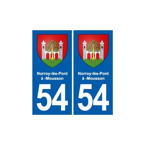 54 Malzéville blason autocollant plaque stickers ville