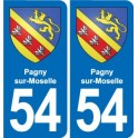 54 Malzéville blason autocollant plaque stickers ville