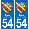 54 Malzéville blason autocollant plaque stickers ville