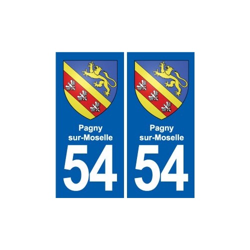 54 Malzéville blason autocollant plaque stickers ville