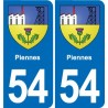 54 Malzéville blason autocollant plaque stickers ville