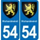 54 Malzéville blason autocollant plaque stickers ville