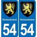 54 Malzéville blason autocollant plaque stickers ville