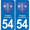 54 Malzéville blason autocollant plaque stickers ville