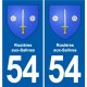 54 Malzéville blason autocollant plaque stickers ville