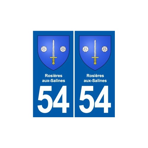 54 Malzéville blason autocollant plaque stickers ville