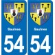 54 Malzéville blason autocollant plaque stickers ville