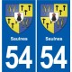 54 Malzéville blason autocollant plaque stickers ville