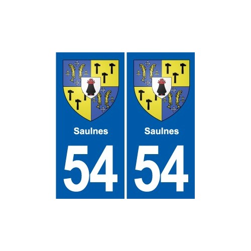 54 Malzéville blason autocollant plaque stickers ville