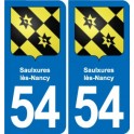 54 Malzéville blason autocollant plaque stickers ville