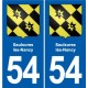 54 Malzéville blason autocollant plaque stickers ville