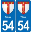 54 Malzéville blason autocollant plaque stickers ville