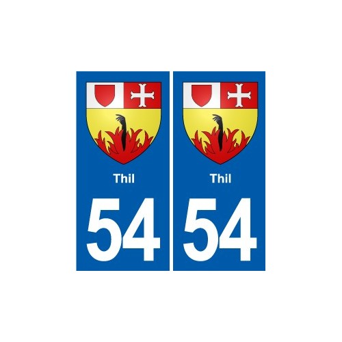 54 Malzéville blason autocollant plaque stickers ville